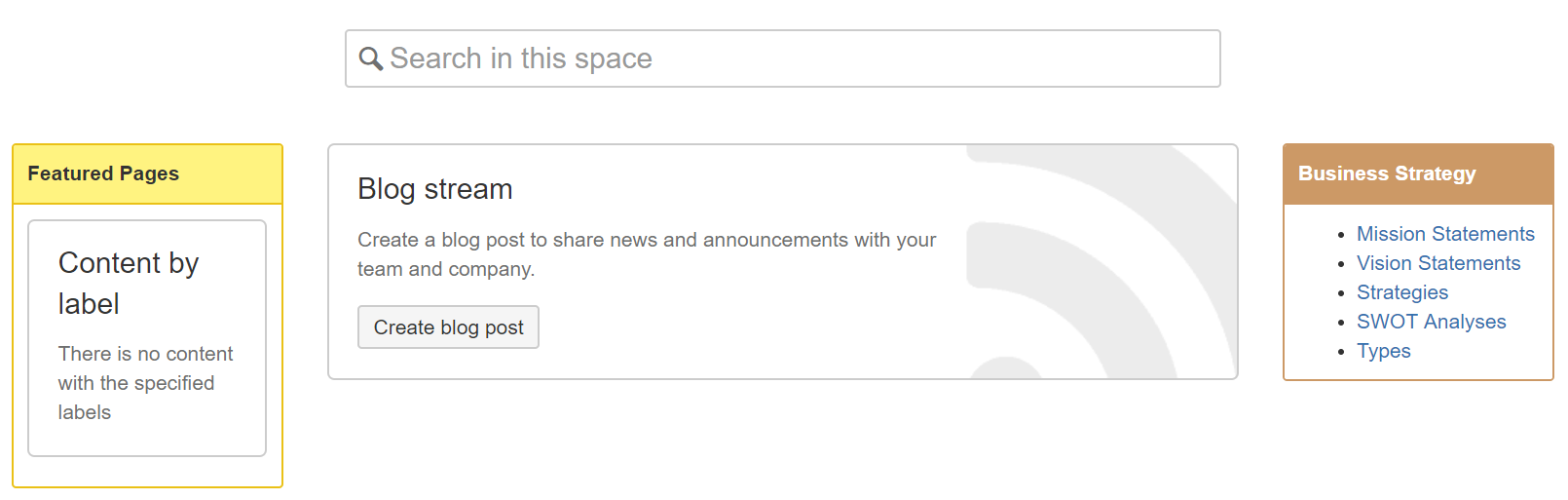 Space for Business Strategy