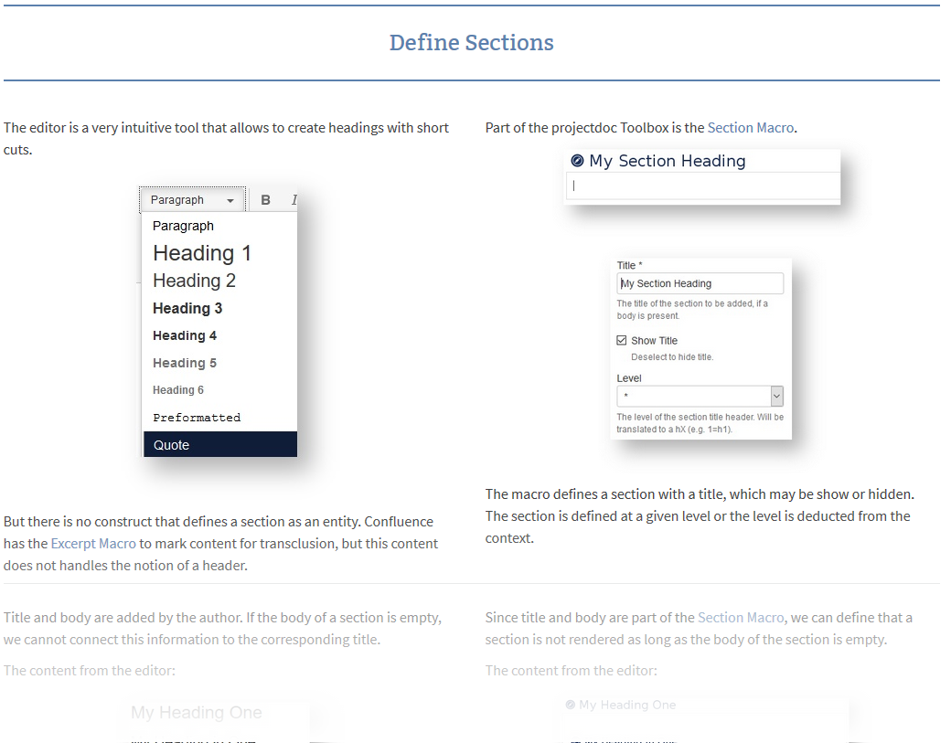 Detailed examination on the features