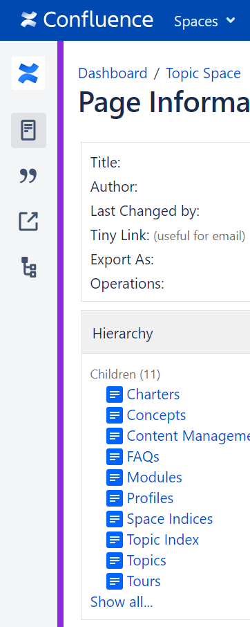 Screenshot showing the banner without label on the left.