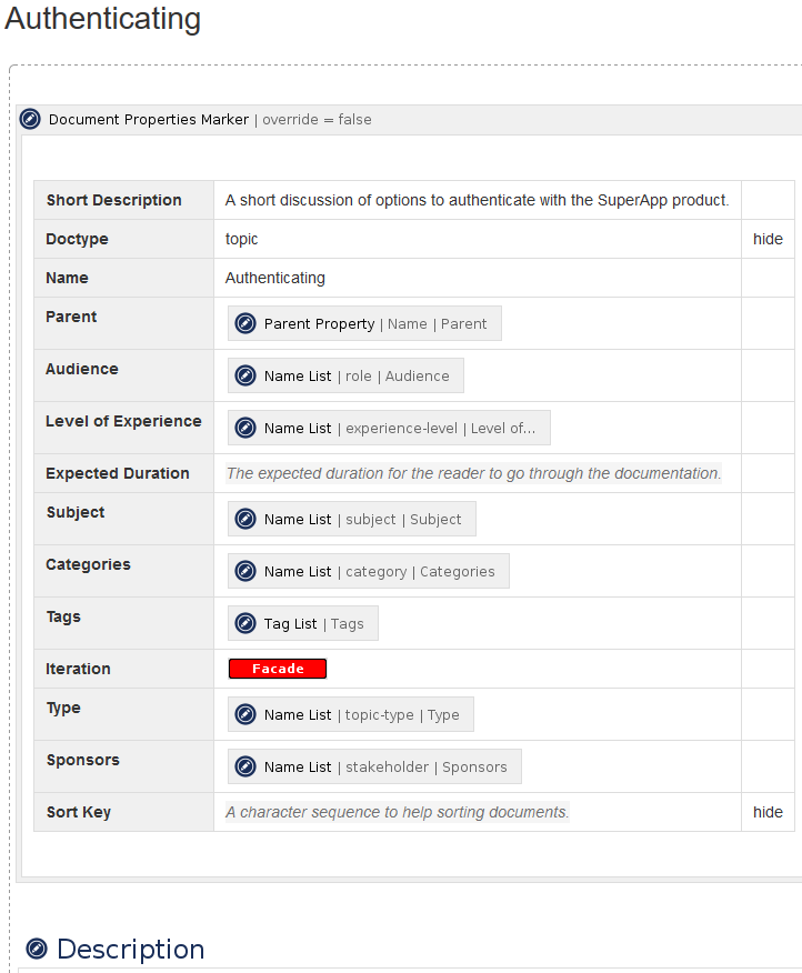 Document in the Editor